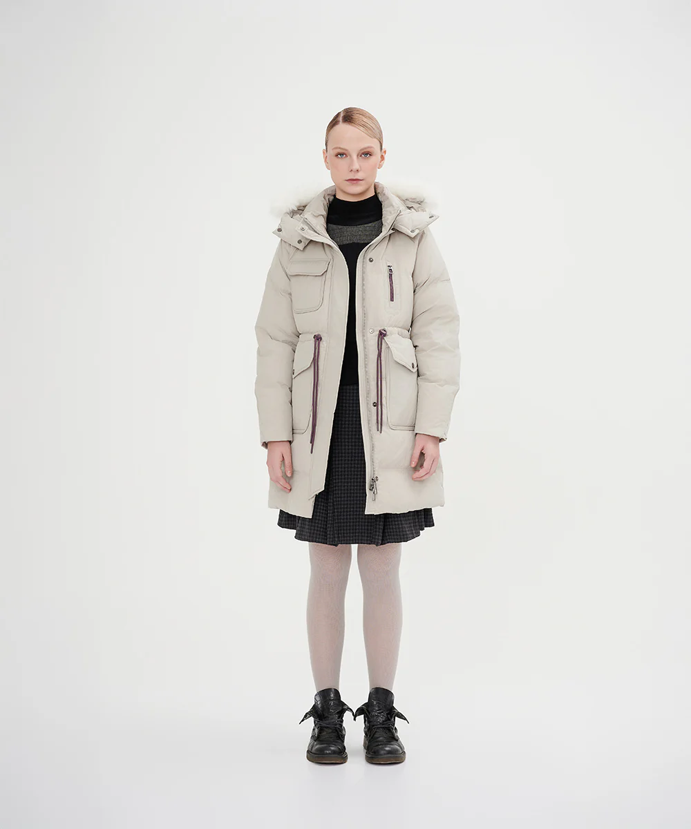 Women's Faux Fur-Trimmed Down Jacket - Image 6