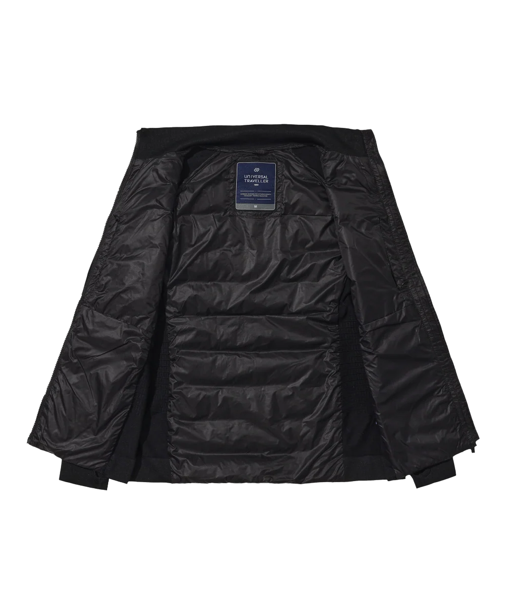 Women's Slim-Fit With Knitted Sleeves Down Jacket - Image 14