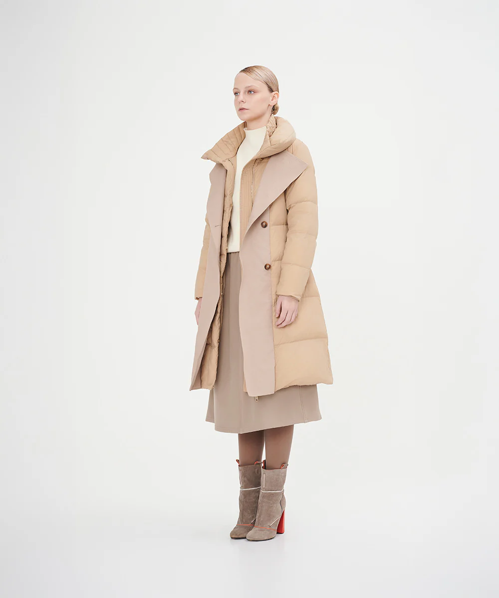 Women's High Collar Goose Down Jacket - Image 11