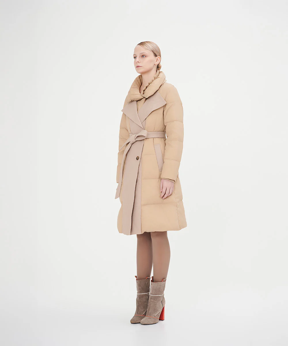 Women's High Collar Goose Down Jacket - Image 2
