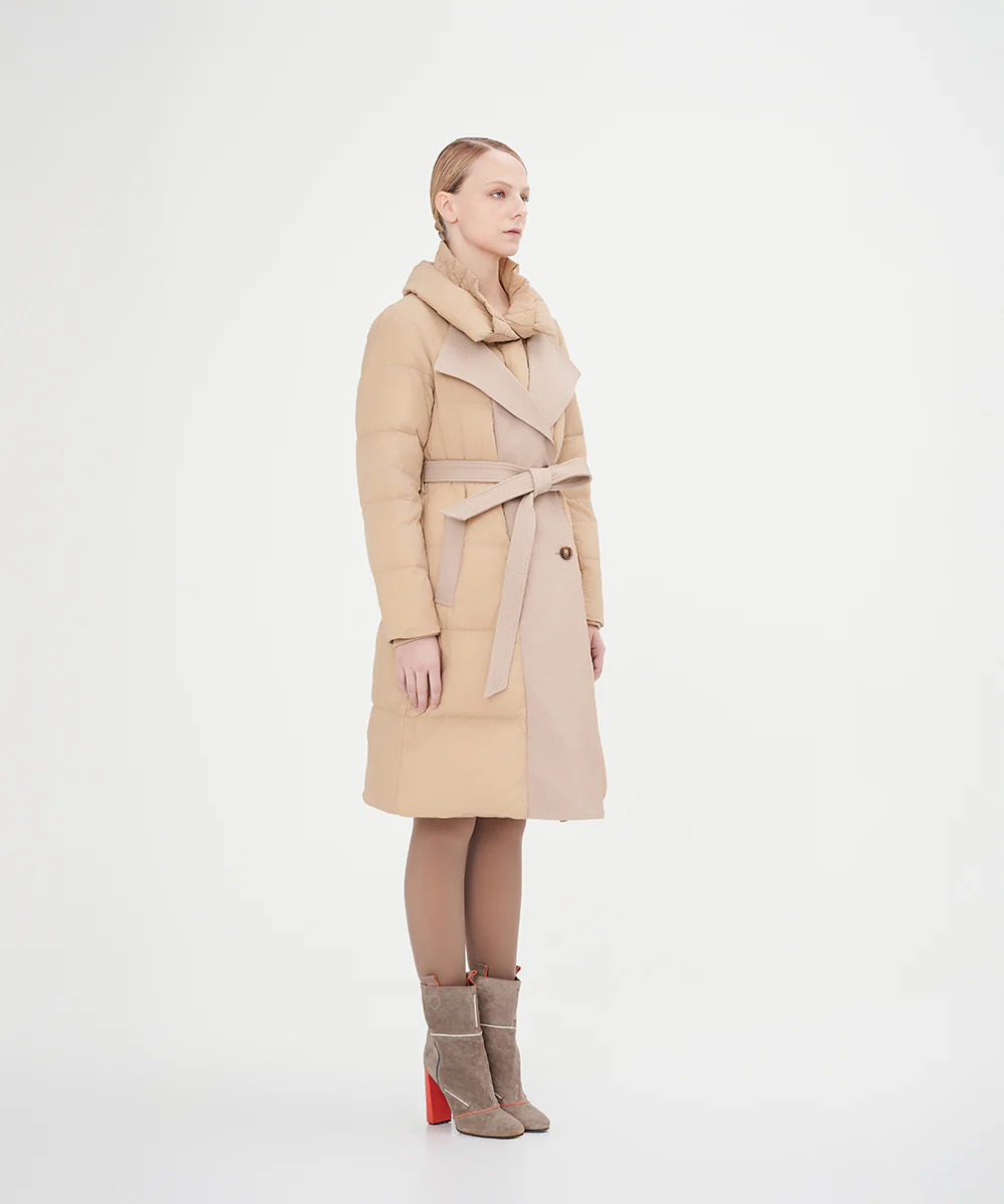 Women's High Collar Goose Down Jacket - Image 3