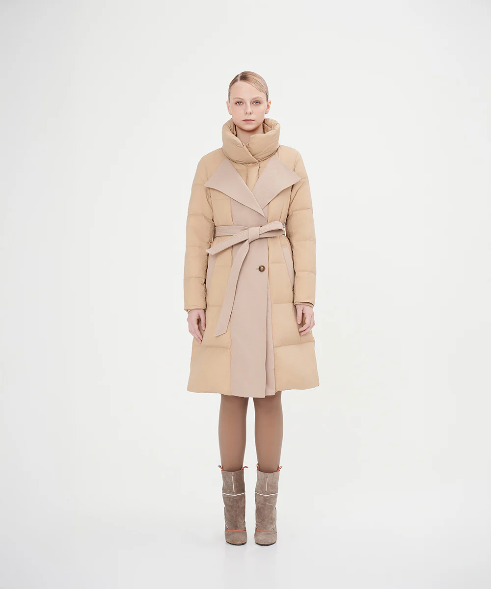 Women's High Collar Goose Down Jacket - Image 5