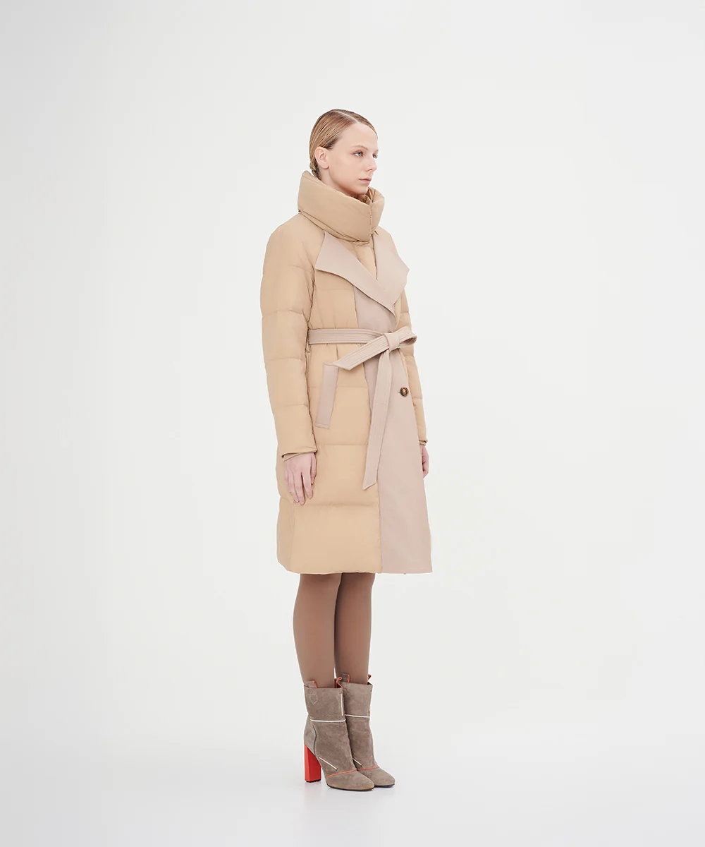 Women's High Collar Goose Down Jacket - Image 7