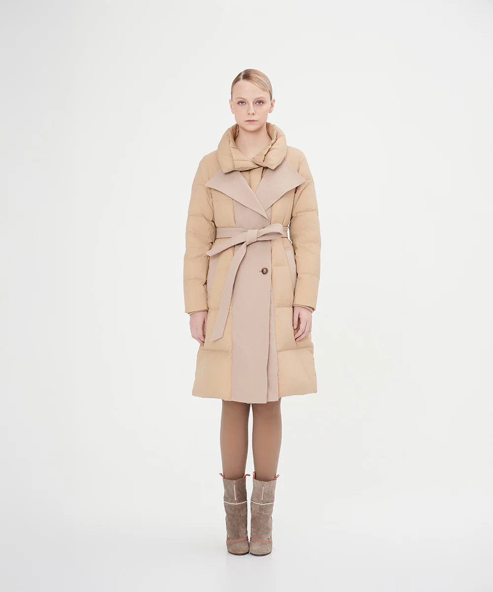 Women's High Collar Goose Down Jacket - Image 9