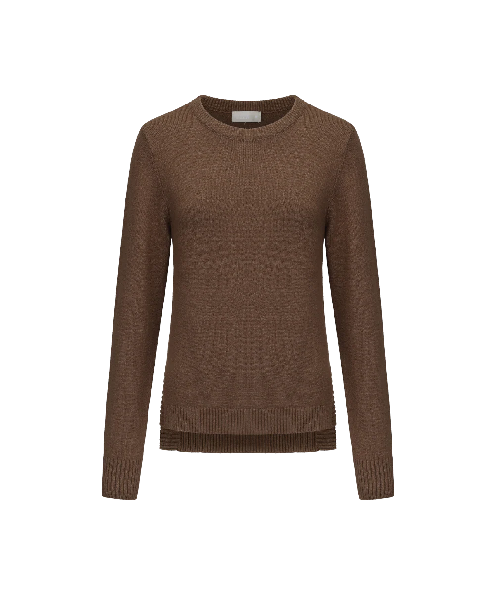 Women's Crew Neck Knitted Sweater