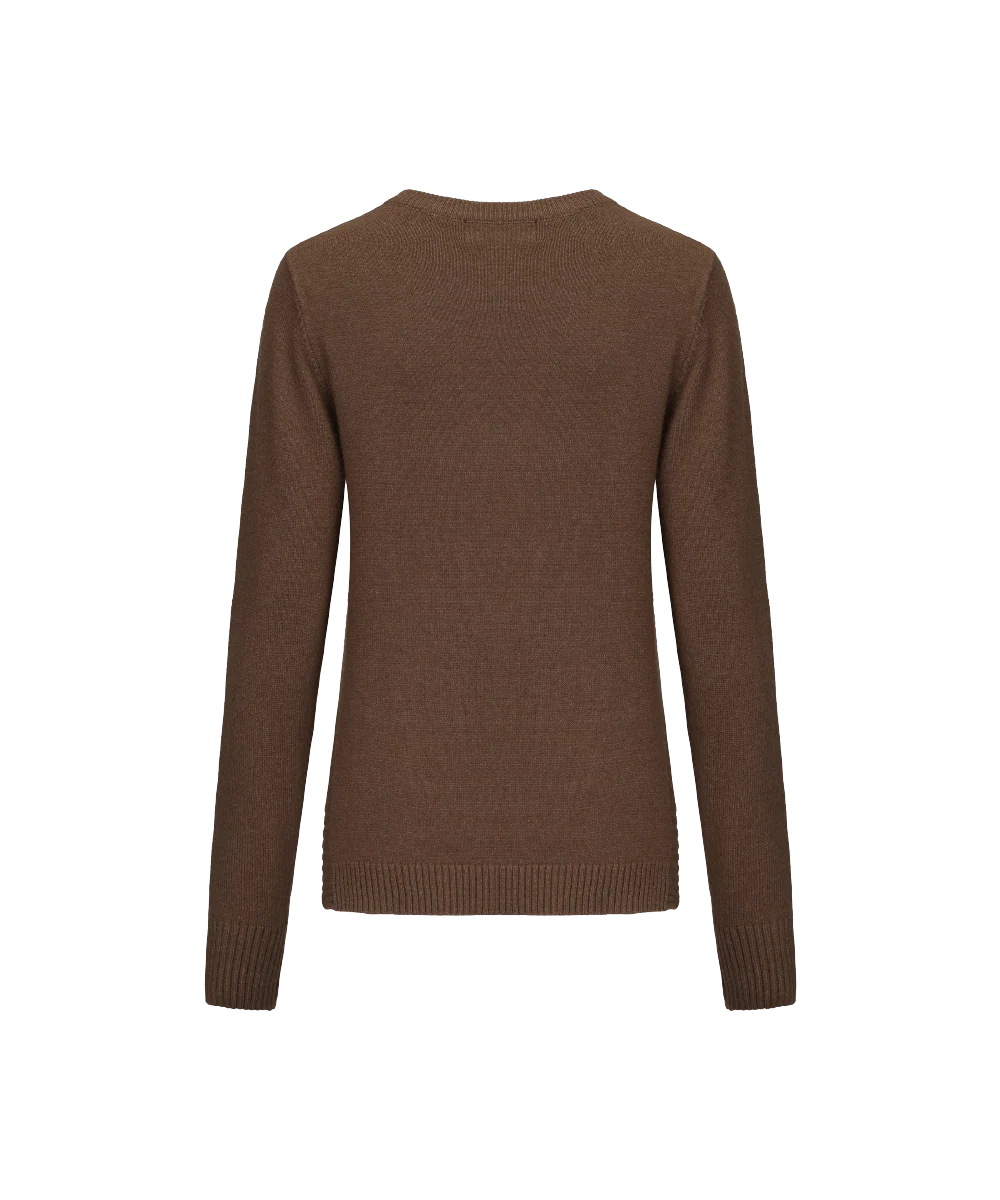 Women's Crew Neck Knitted Sweater - Image 2
