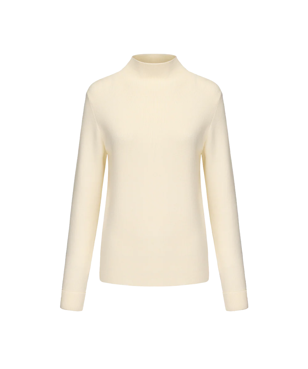 Women's Mock Neck Knitted Sweater