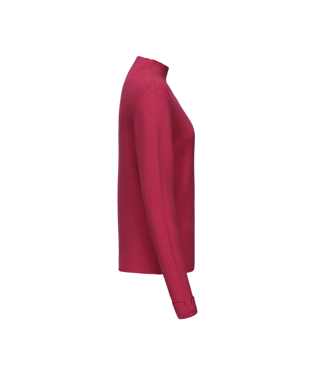 Women's Mock Neck Knitted Sweater - Image 6
