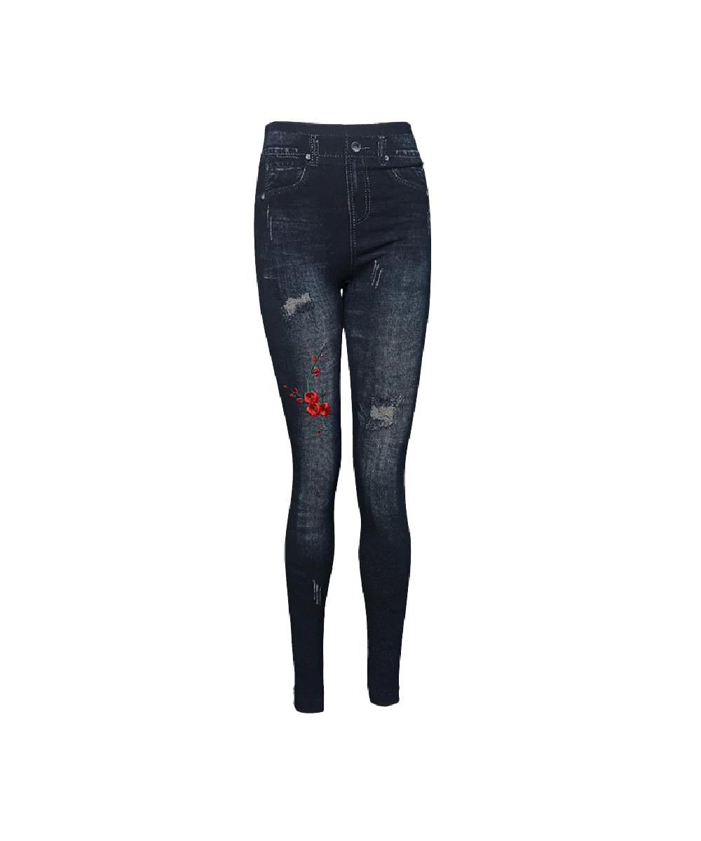 Women's Light Denim Embroidery Fleece Jennings