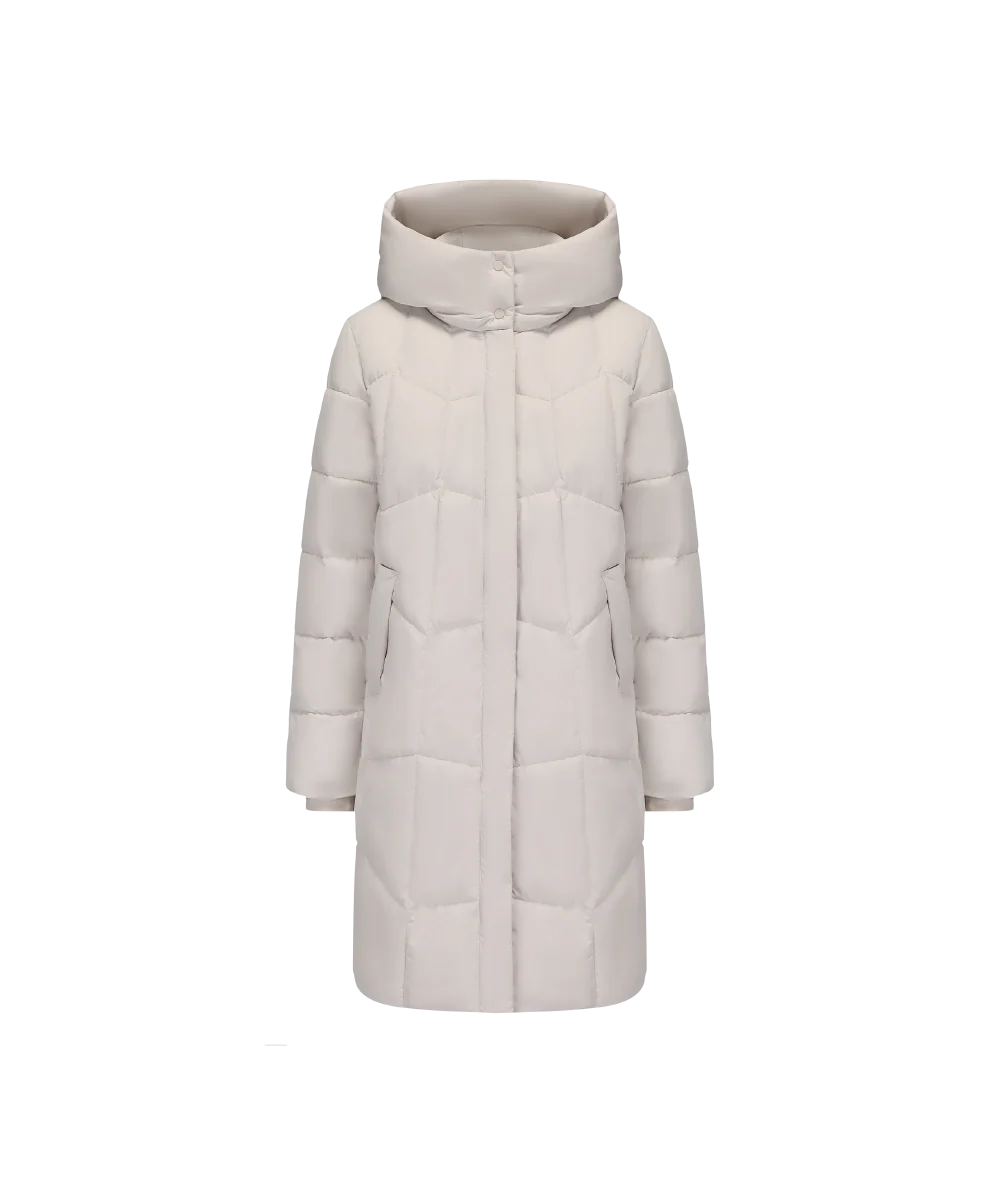 Women's Mid-Length Hoodie Padded Jacket - Image 2