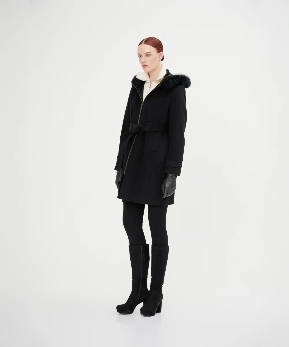 Women's Premium Cashmere Coat - Image 3