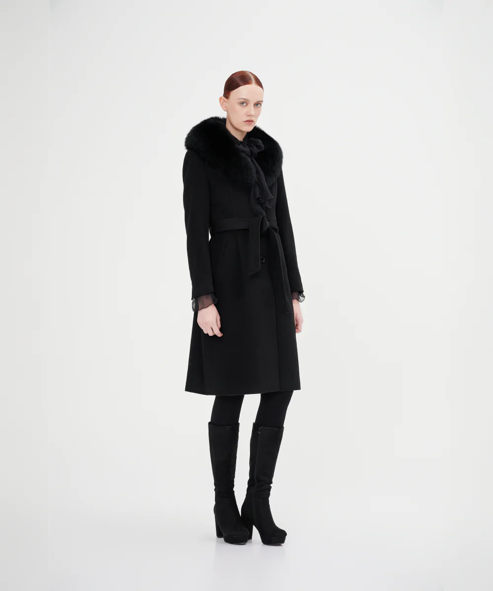 Women's Premium Cashmere Coat - Image 4