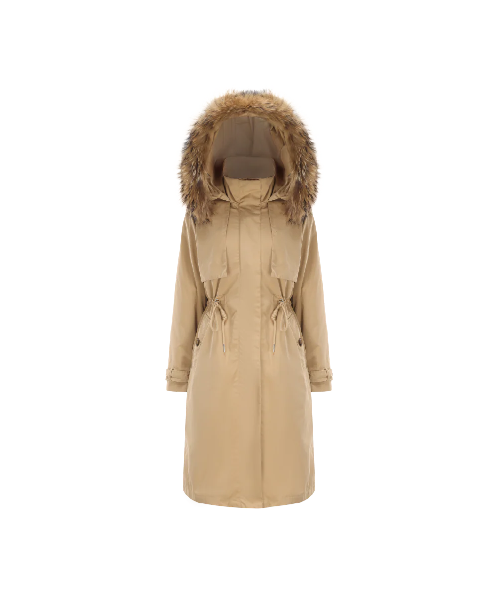 Women's Mystic Ulti 3 Goose Down Jacket with Genuine Racoon Fur Trim