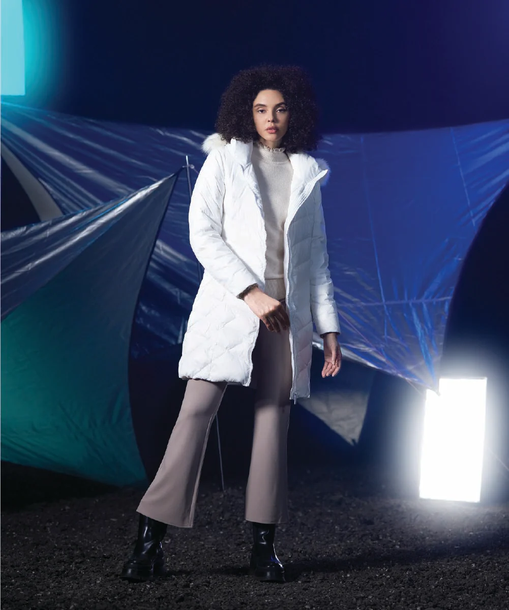 Women's Blanc White Down Jacket