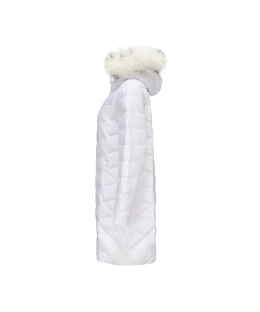 Women's Blanc White Down Jacket - Image 6