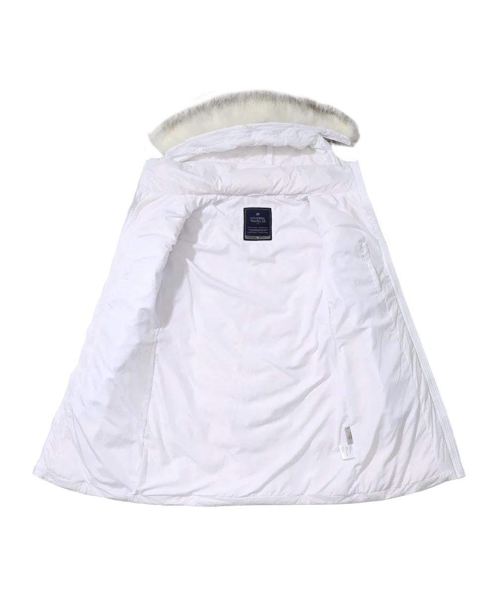 Women's Blanc White Down Jacket - Image 7